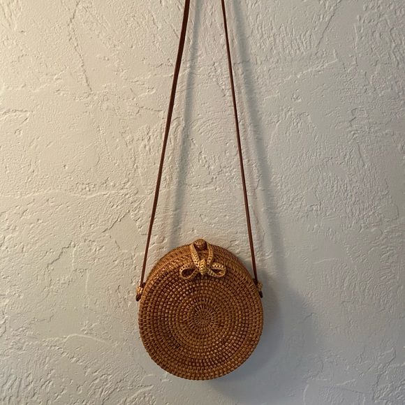 Anthropologie Handbags - Anthropologie Wooden Cross Body Bag